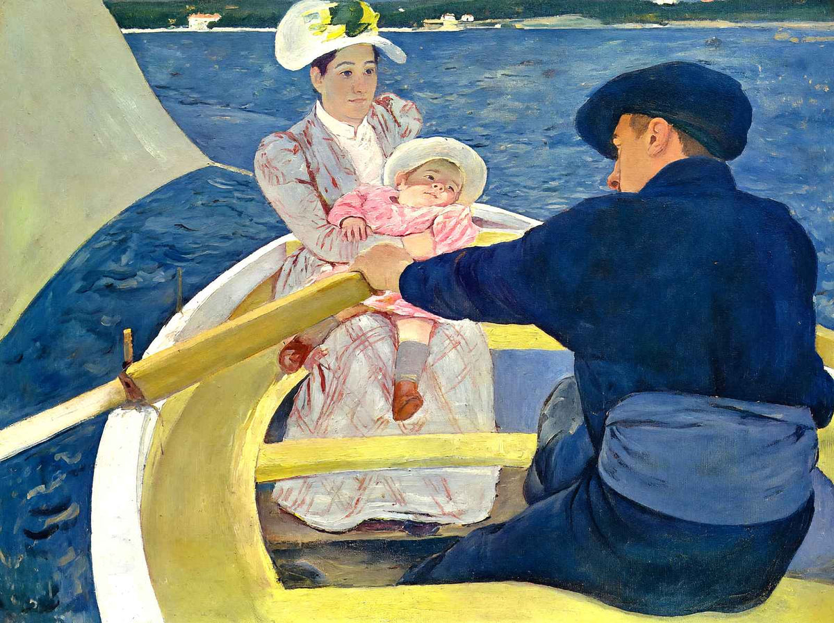 The Boating Party 1894 Painting by Mary Cassatt Art Print (6 Sizes) - Retouched
