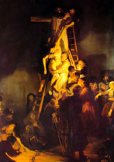 The Descent from the Cross 1634 Painting by Rembrandt Fine Art Print (2 Sizes)