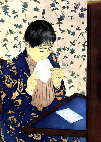 The Letter 1891 Painting by Mary Cassatt Art Print (6 Sizes) - Restored