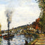 The Seine at Marly 1871 Painting by Camille Pissarro Art Print (6 Sizes)