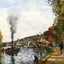 The Seine at Marly 1871 Painting by Camille Pissarro Art Print (6 Sizes)