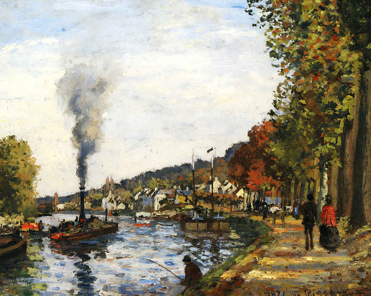 The Seine at Marly painting by Camille Pissarro (1871)