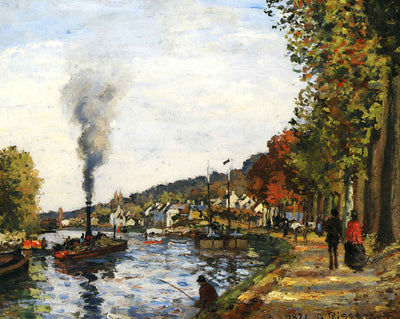 The Seine at Marly painting by Camille Pissarro (1871)