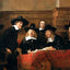 The Syndics art print by Rembrandt (1662)