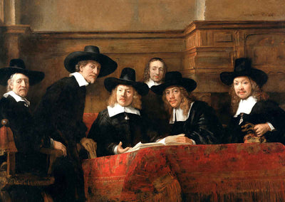 The Syndics 1662 Painting by Rembrandt Art Print (6 Sizes) - Reproduction