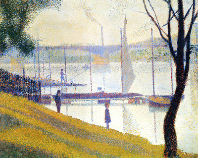 The Bridge at Courbevoie art print by Georges Seurat (1887)