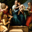 Madonna of the Fish 1513 Art Print (6 Sizes) - Premium Quality