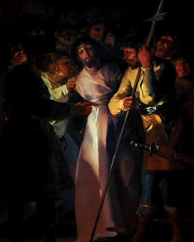 The Arrest of Christ () Painting by Francisco Goya 8x10" Art Print - Restored