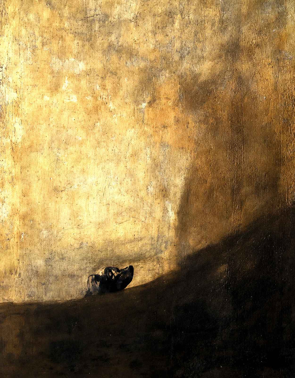 The Dog 1819 Painting by Francisco Goya Art Print (6 Sizes) - Premium Quality