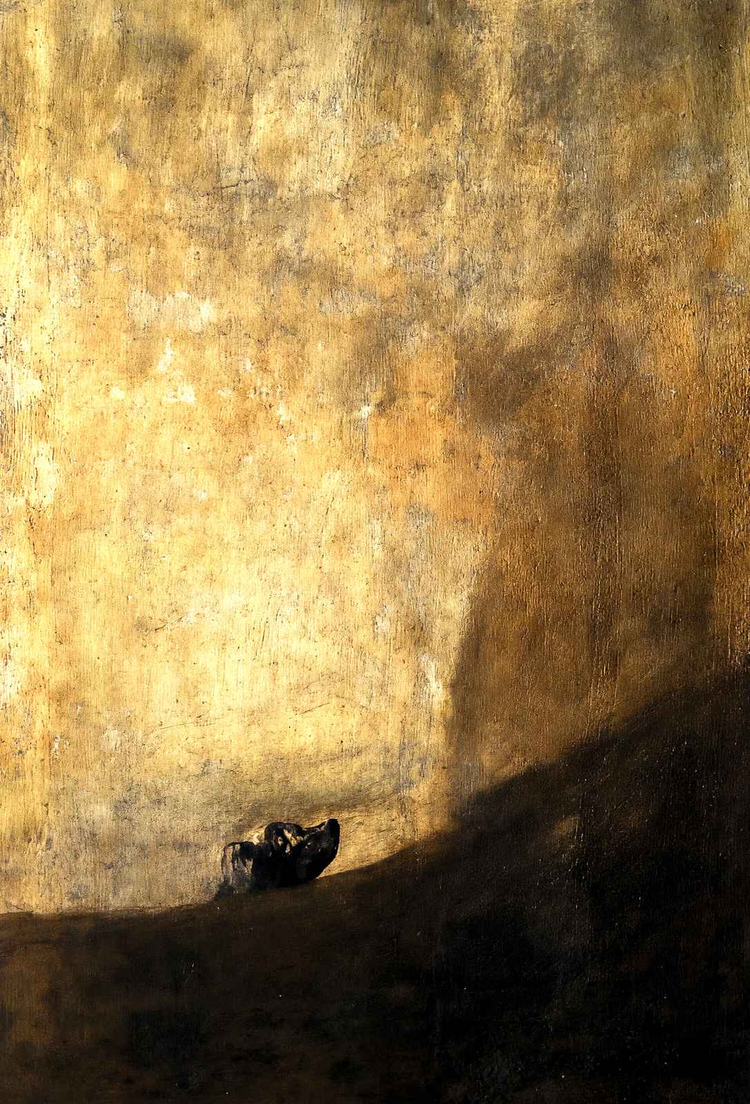 The Dog 1819 Painting by Francisco Goya Art Print (6 Sizes) - Premium Quality