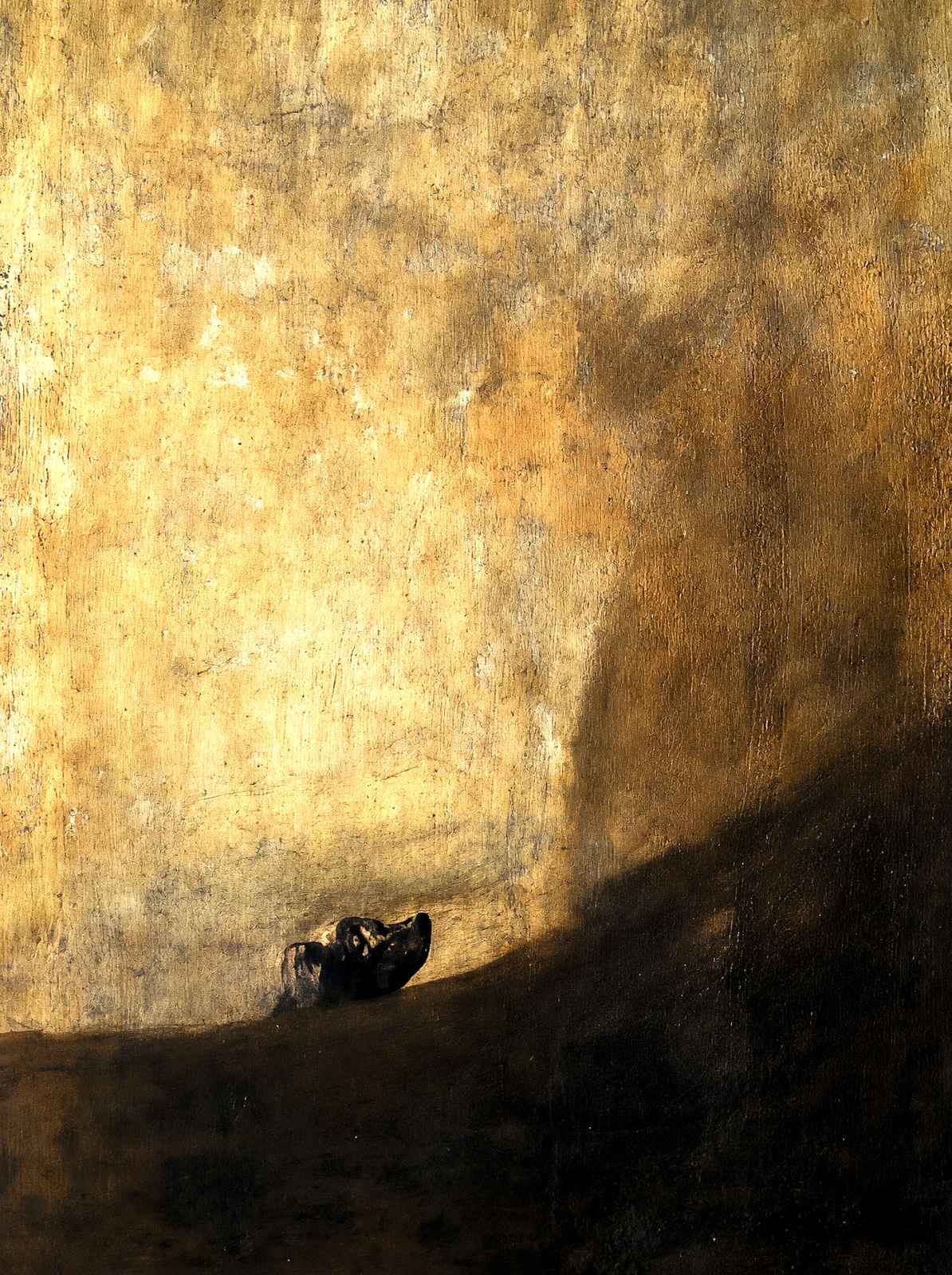 The Dog 1819 Painting by Francisco Goya Art Print (6 Sizes) - Premium Quality