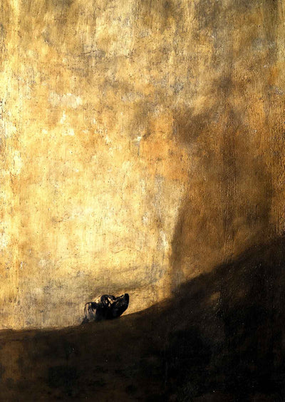 The Dog 1819 Painting by Francisco Goya Art Print (6 Sizes) - Premium Quality