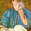 The Pensive Reader 1894 Painting by Mary Cassatt Art Print (6 Sizes) - Restored