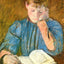 The Pensive Reader 1894 Painting by Mary Cassatt Art Print (6 Sizes) - Restored