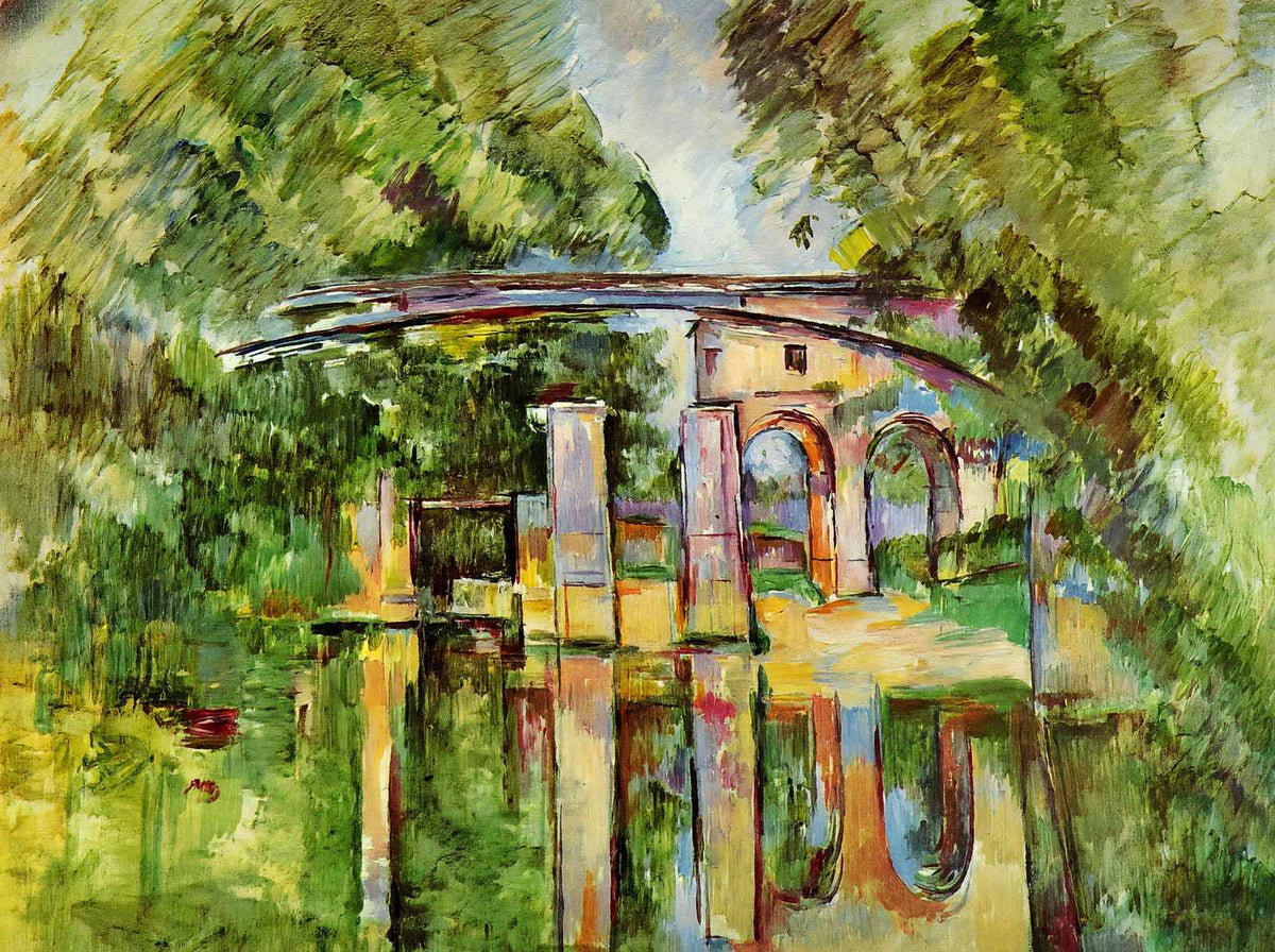 The Aqueduct and Lock 1890 Painting by Paul Cezanne Fine Art Print (6 Sizes)