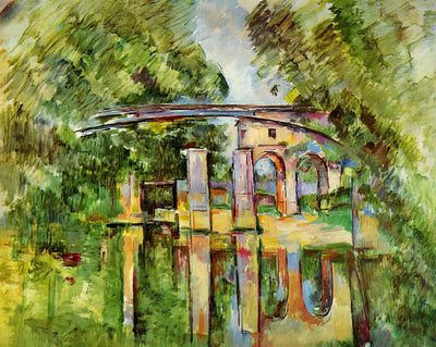 The Aqueduct and Lock painting print by Paul Cezanne (1890)