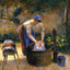 The Laundry Woman art print by Camille Pissarro (1879)
