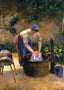 The Laundry Woman Art Print 1879 Painting by Camille Pissarro (6 Sizes)