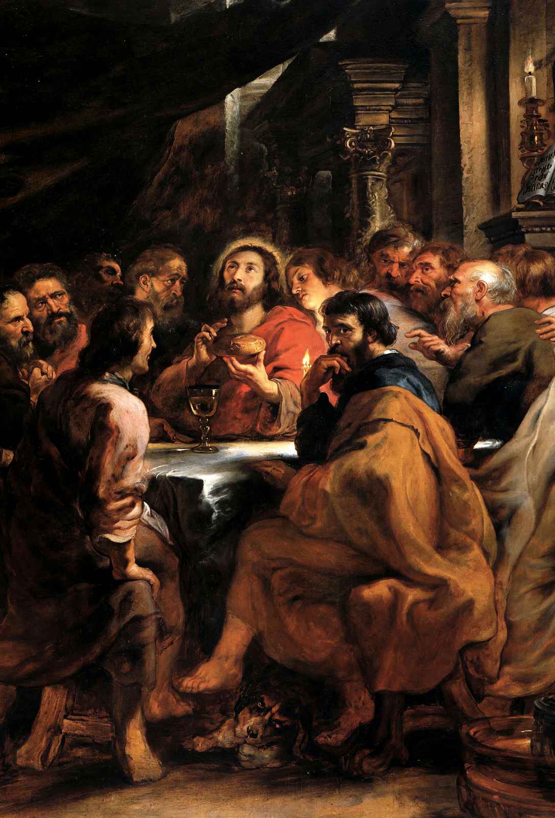 The Last Supper Art Print 1632 Painting by Peter Paul Rubens (6 Sizes)