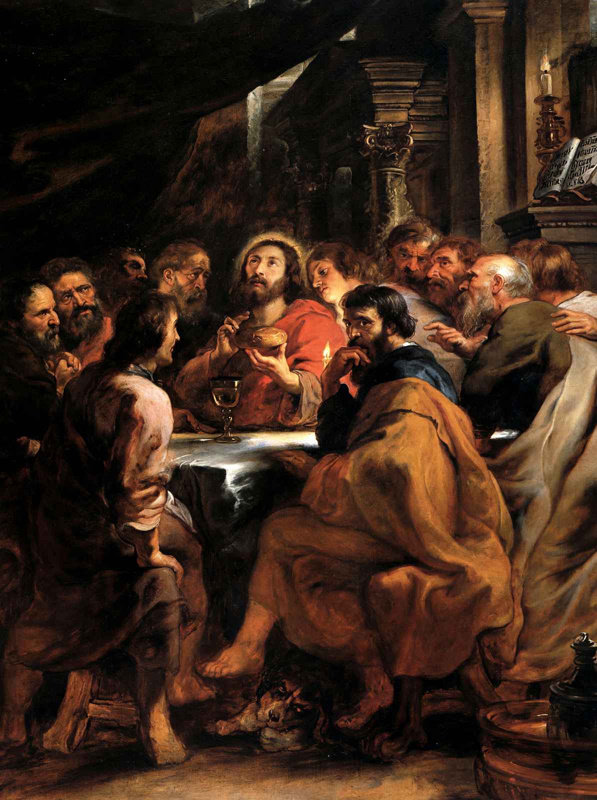 The Last Supper Art Print 1632 Painting by Peter Paul Rubens (6 Sizes)