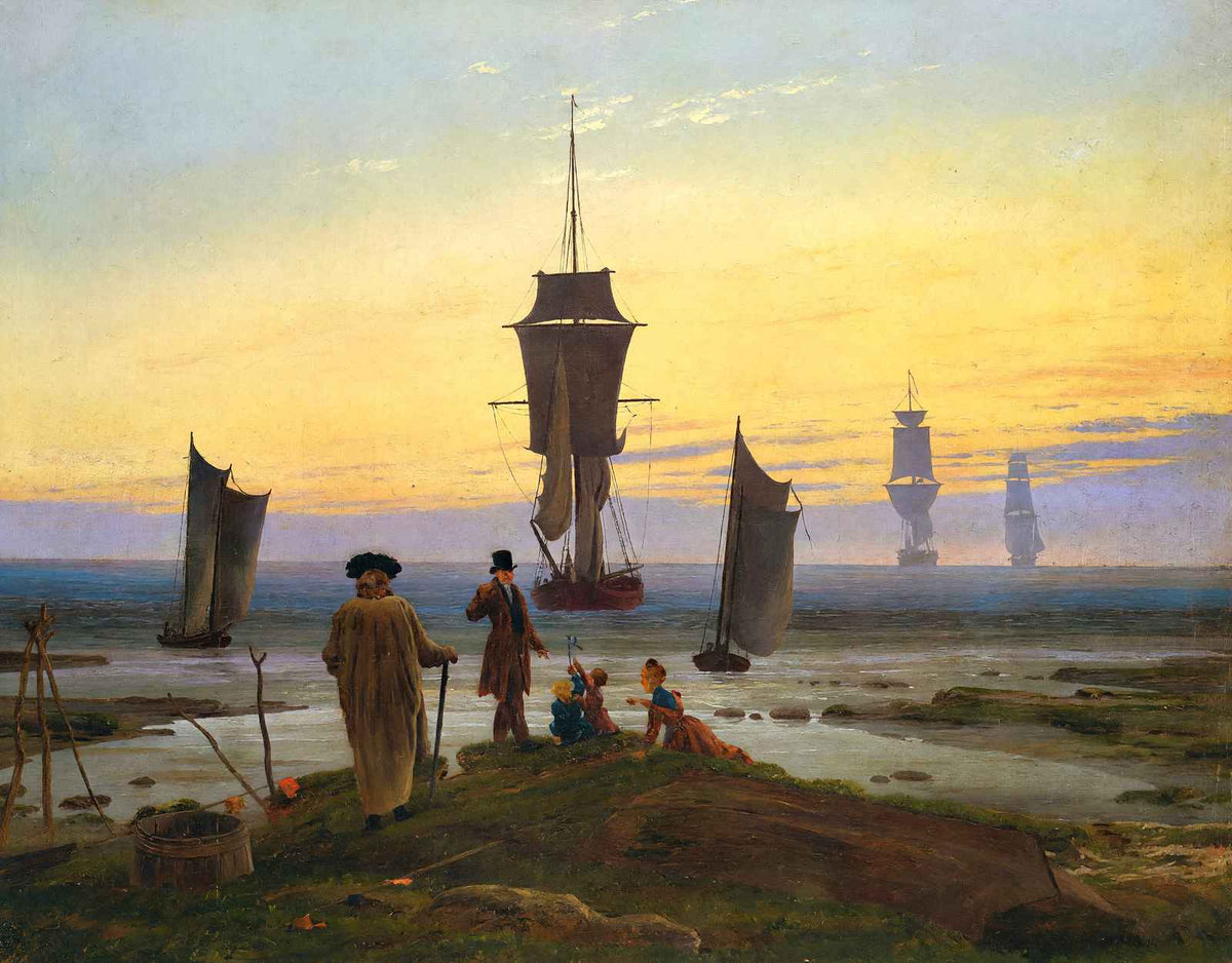 The Stages of Life 1835 Painting by Caspar David Friedrich Art Print (6 Sizes)