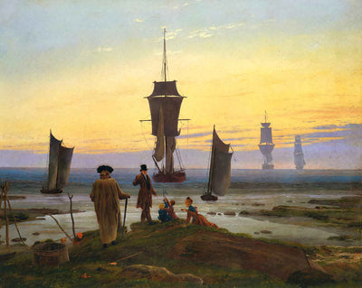 The Stages of Life painting by Caspar David Friedrich (1835)