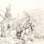 The Baptism of the Eunuch 1641 Drawing by Rembrandt Art Print (6 Sizes)