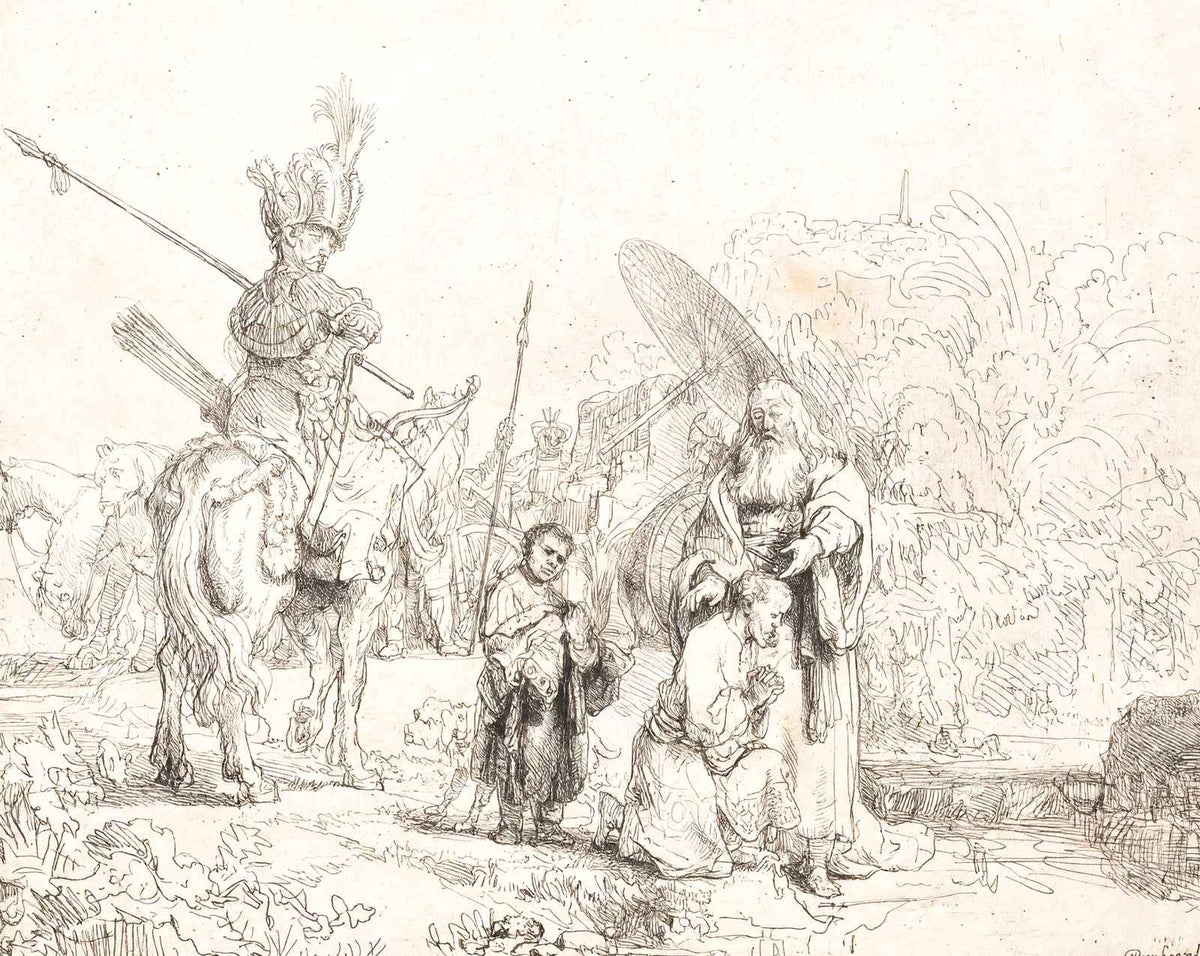 The Baptism of the Eunuch art print by Rembrandt (1641)