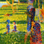 The Couple Fine Art Print 1884 Painting by Georges Seurat (6 Sizes) - Restored
