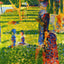 The Couple Fine Art Print 1884 Painting by Georges Seurat (6 Sizes) - Restored