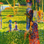 The Couple fine art print by Georges Seurat (1884)