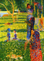 The Couple Fine Art Print 1884 Painting by Georges Seurat (6 Sizes) - Restored