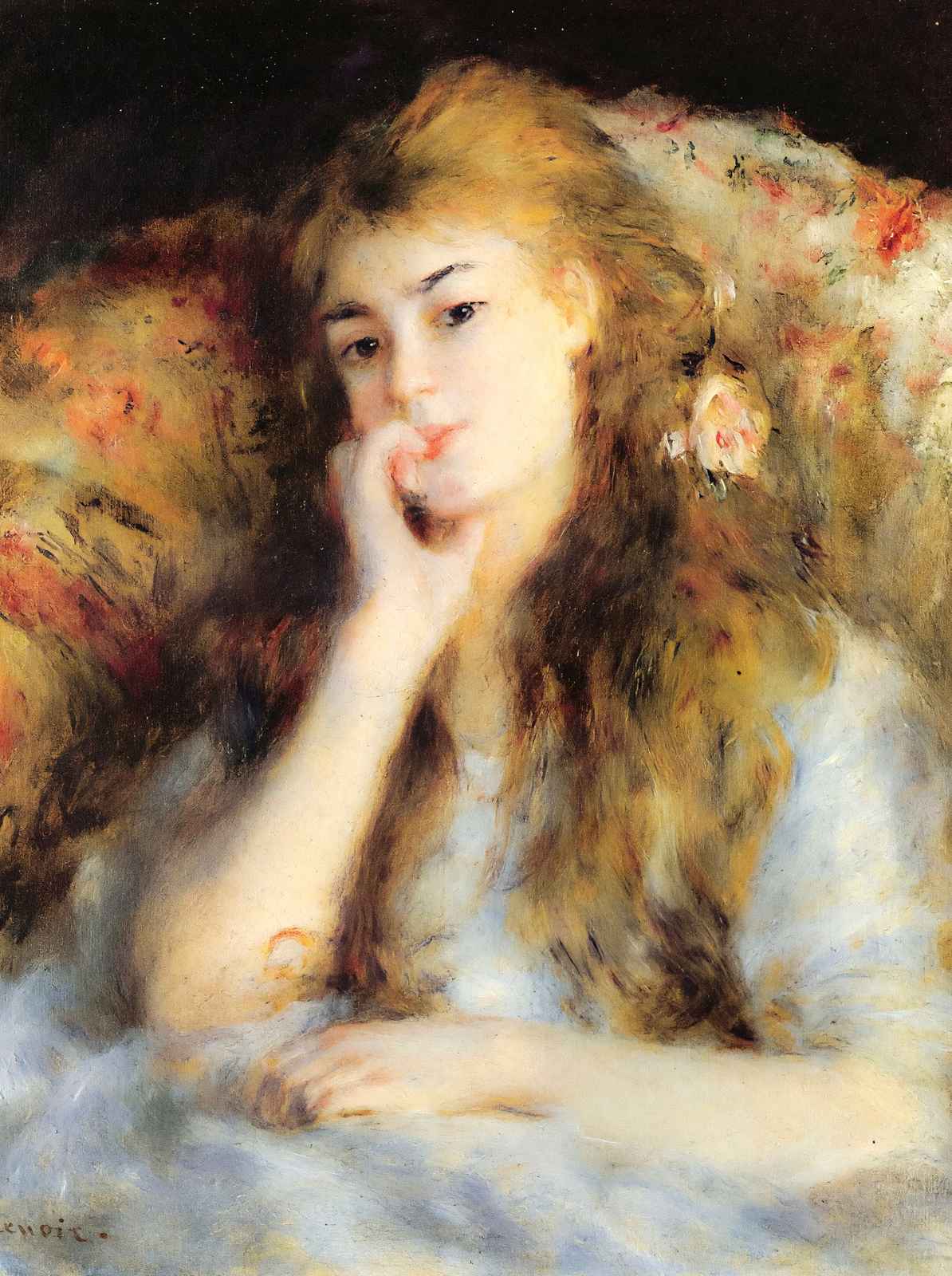 The Thinker Art Print 1877 Painting by Pierre-Auguste Renoir (6 Sizes)