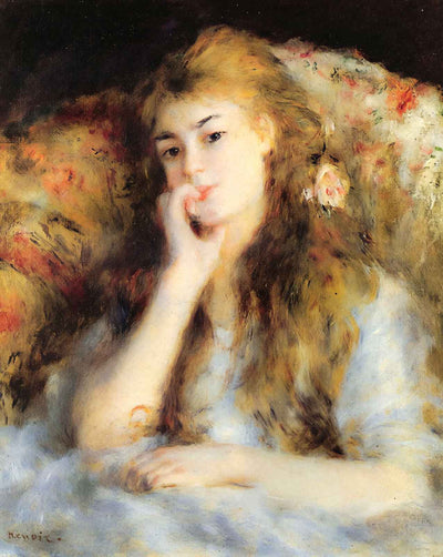 The Thinker fine art print by Pierre-Auguste Renoir (1877)