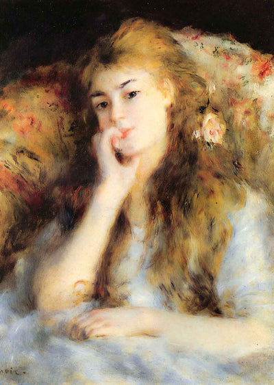 The Thinker Art Print 1877 Painting by Pierre-Auguste Renoir (6 Sizes)