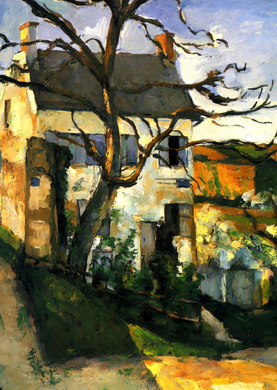 The House and the Tree 1874 Painting by Paul Cezanne Fine Art Print (6 Sizes)