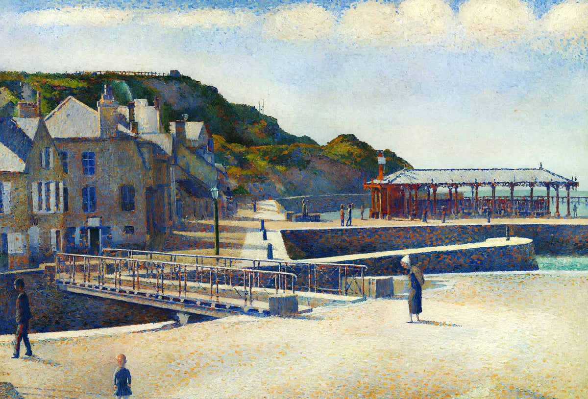 The Harbour and the Quays at Port-En-Bessin Art Print 1888 by Seurat (6 Sizes)