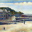 The Harbour and the Quays at Port-En-Bessin fine art print by Georges Seurat (1888)