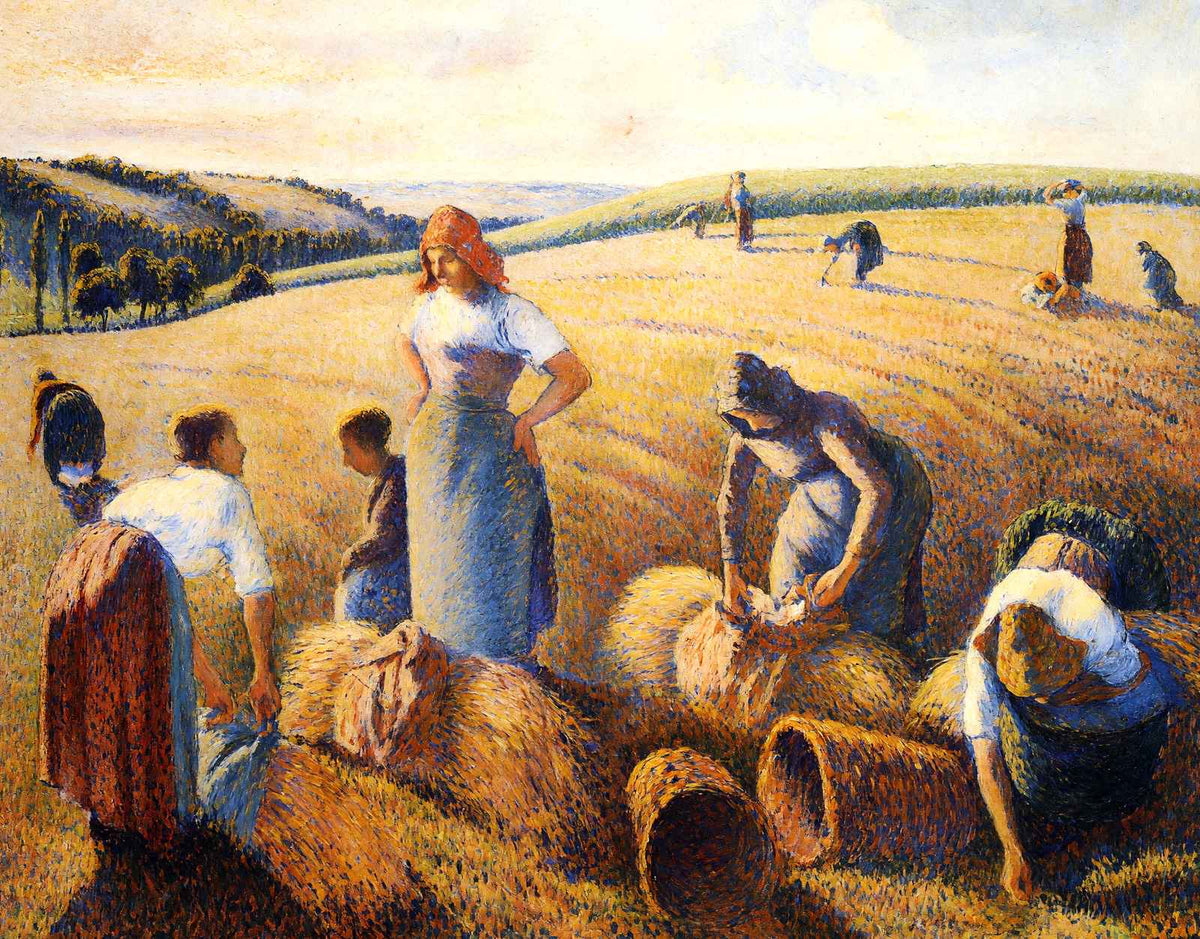 The Gleaners 1889 Painting by Camille Pissarro Fine Art Print (6 Sizes)