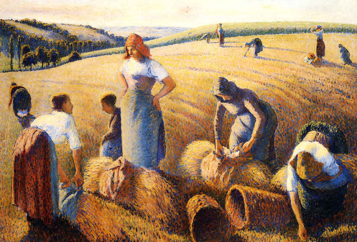 The Gleaners 1889 Painting by Camille Pissarro Fine Art Print (6 Sizes)