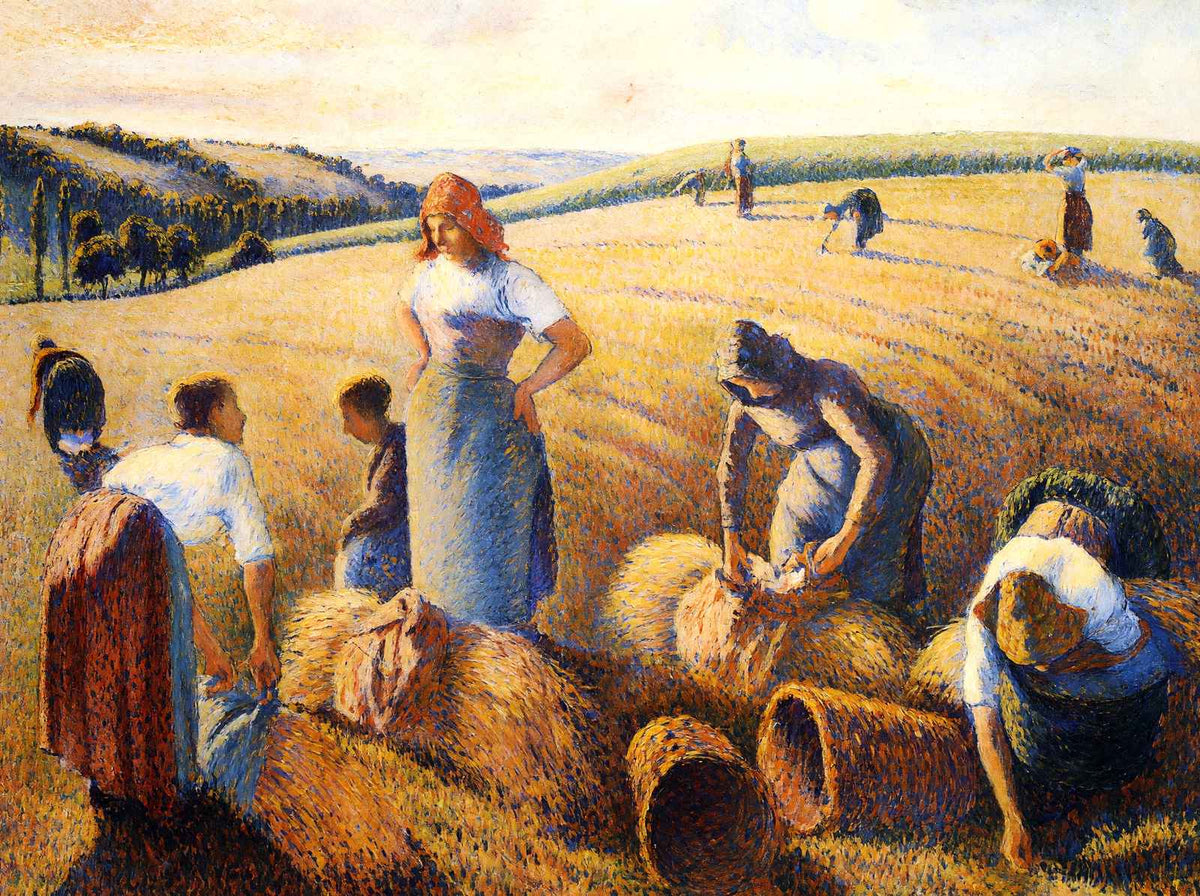 The Gleaners 1889 Painting by Camille Pissarro Fine Art Print (6 Sizes)