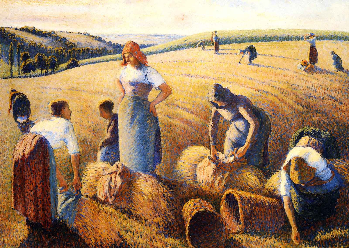 The Gleaners 1889 Painting by Camille Pissarro Fine Art Print (6 Sizes)