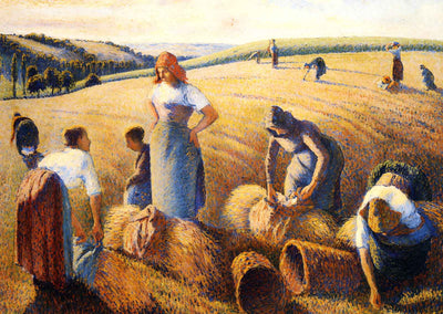The Gleaners 1889 Painting by Camille Pissarro Fine Art Print (6 Sizes)