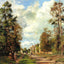 The Road to Louveciennes at the Outskirts of the Forest 1871 Art Print (6 Sizes)