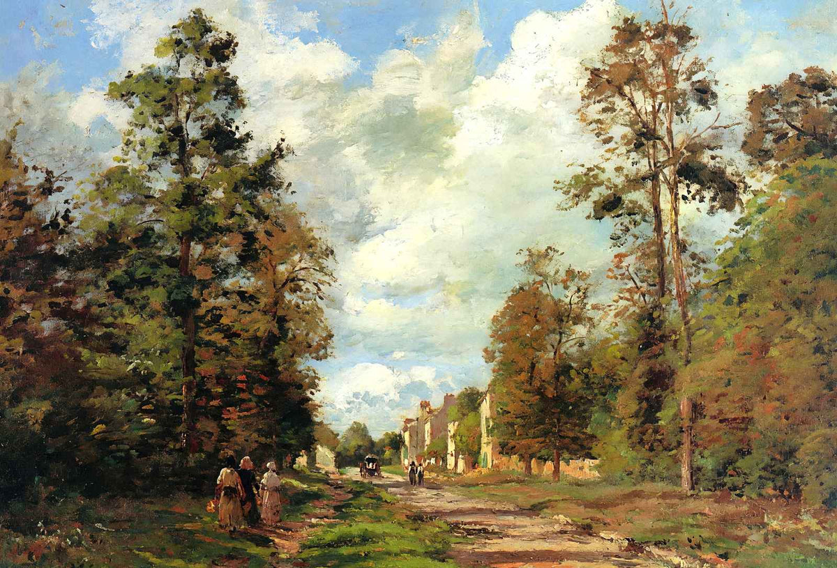 The Road to Louveciennes at the Outskirts of the Forest 1871 Art Print (6 Sizes)