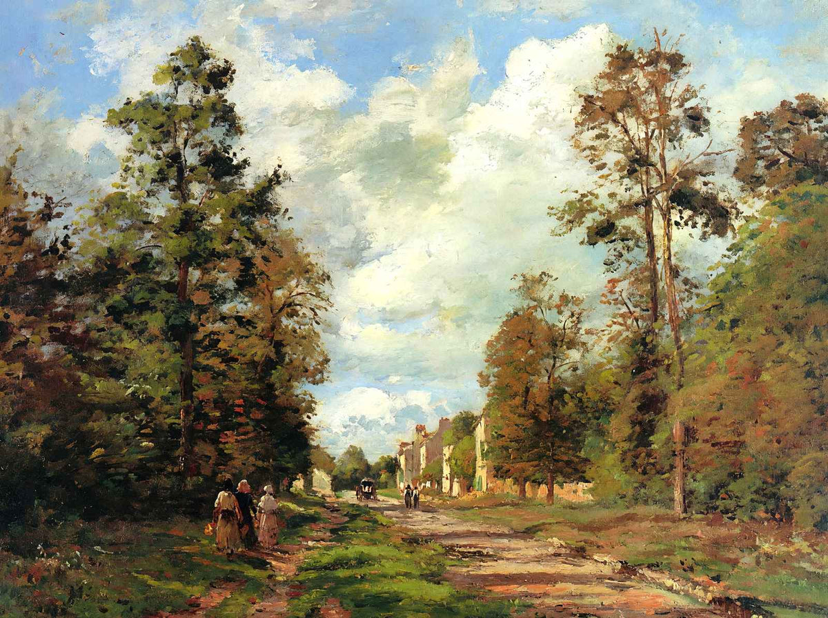 The Road to Louveciennes at the Outskirts of the Forest 1871 Art Print (6 Sizes)