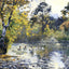 The Pond at Montfoucault Art Print 1874 Painting by Camille Pissarro (6 Sizes)