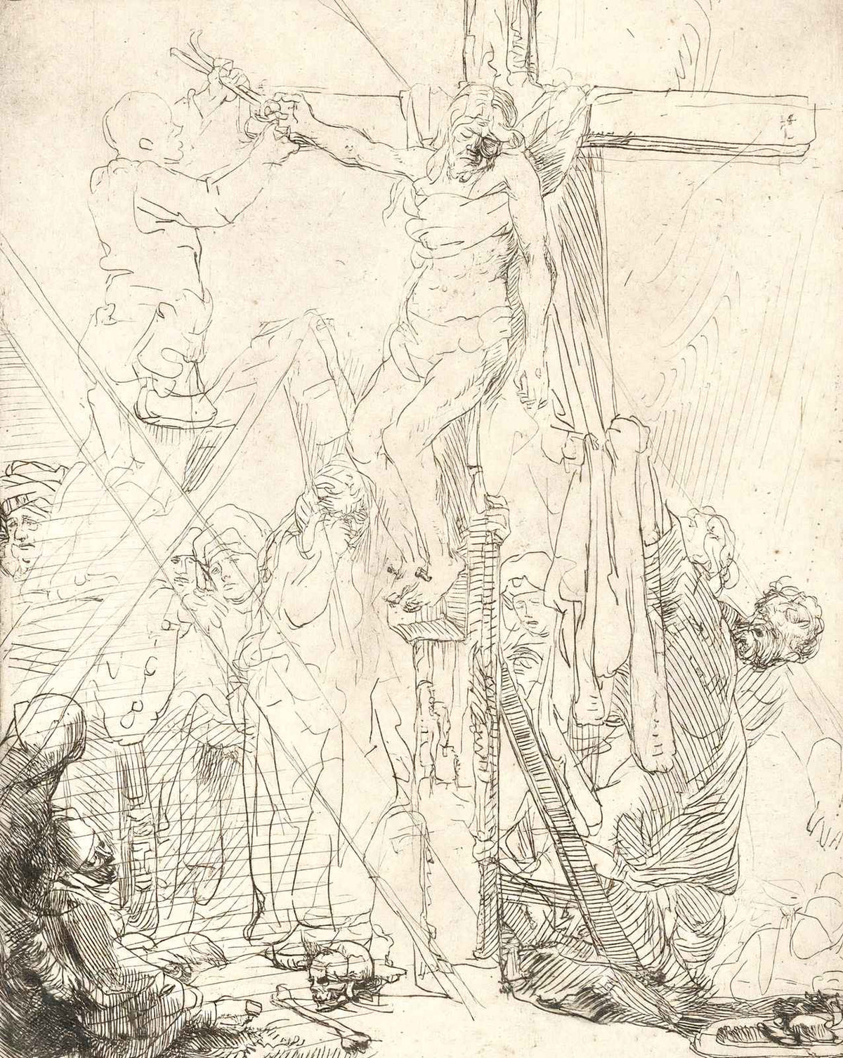The Descent from the Cross fine art print by Rembrandt (1642)