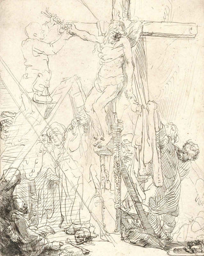 The Descent from the Cross fine art print by Rembrandt (1642)