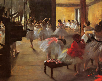 The Dance Class art print by Edgar Degas (1873)